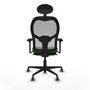 Piqueras y Crespo 3D036G1 Chaise de Bureau avec Appui-tête Vert
