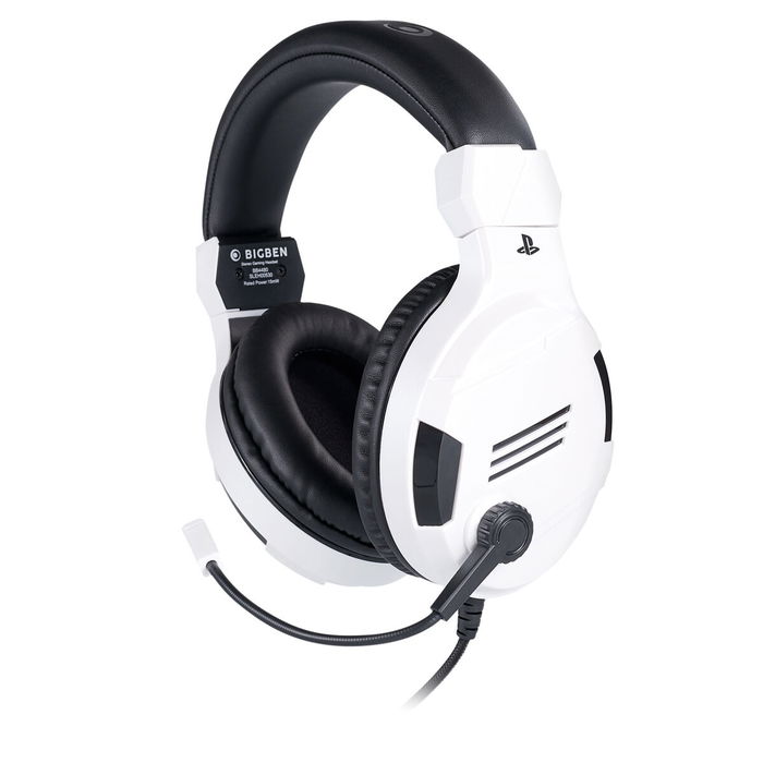 Casques avec Micro Gaming Big Ben Interactive PS4OFHEADSETV3WHITE Blanc Noir/Blanc