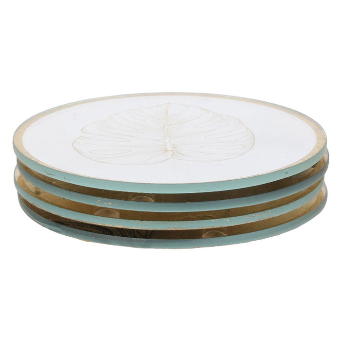 Home Deco Factory JGO. 4 POSAVASOS NATURAL WILD, lot de 4 Home Deco Factory JGO. 4 POSAVASOS NATURAL WILD, lot de 4