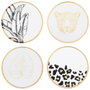 Home Deco Factory JGO. 4 POSAVASOS NATURAL WILD, lot de 4