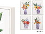GIFTDECOR Tableau Vase Bleu 30x40cm
