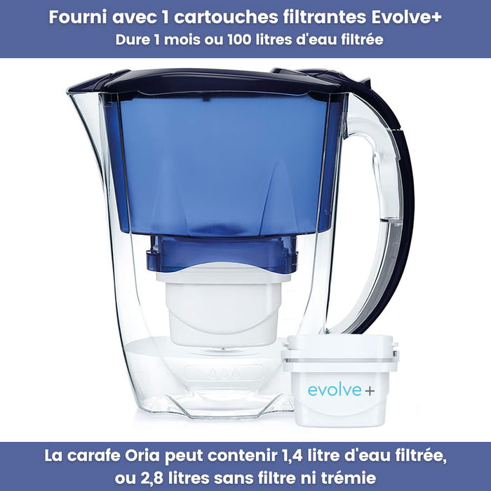 Carafe Filtrante Aqua Optima Bleu Plastique 2,8 L