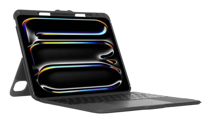 Targus VersaVu Bluetooth Clavier iPad Pro 13" M4 Étui avec Trackpad et Retroéclairage - AZERTY Espagnol