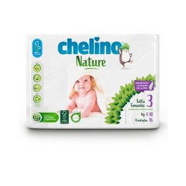 Chelino Couche Nature Taille 3 4-10kg Lot de 36