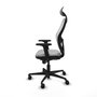 Piqueras y Crespo Chaise de Bureau avec Appui-tête Jorquera 2D036N1 Gris clair