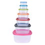 Ensemble de contenants de cuisine hermétiques empilables Excellent Houseware 911000160 7 Unités