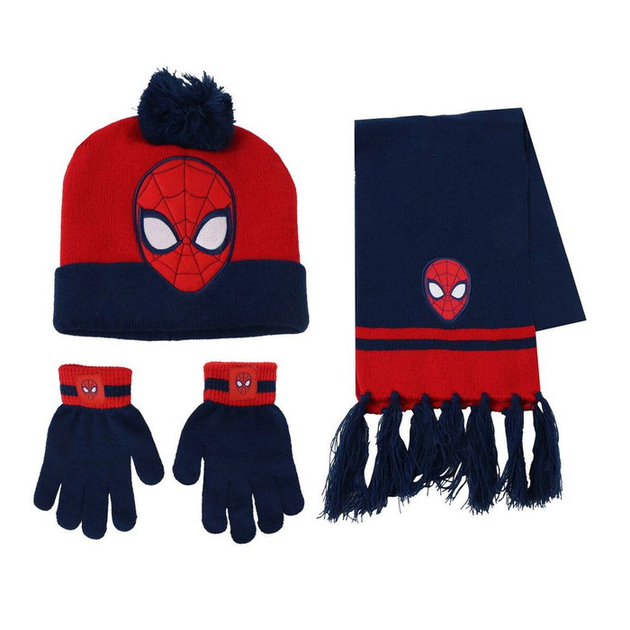 Bonnet et gants Spider-Man Bleu Bonnet et gants Spider-Man Bleu