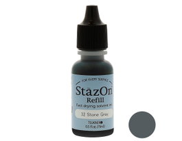 Tsukineko STAZON Recharge d'encre gris pierre 15ml