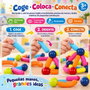 Jugatoys - pequemagnetics Jeu de construction magnétique pour enfants, 84 pièces