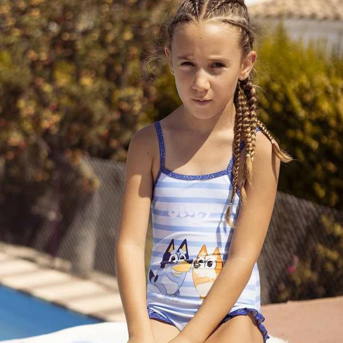 Maillot de Bain Fille Bluey Bleu clair Maillot de Bain Fille Bluey Bleu clair