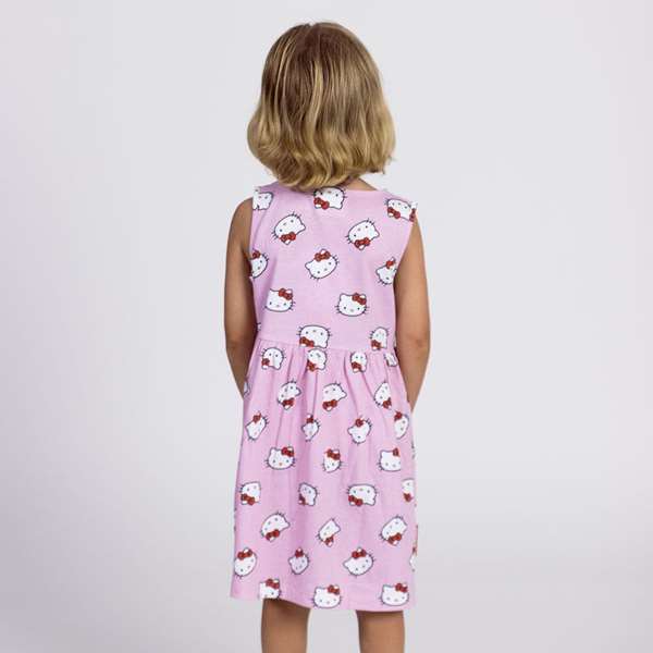 Cerdá Vestido Single Jersey Hello Kitty 10 Ans - Robe pour Fille en Jersey Licorne - Taille 10 Ans - Couleur Rose