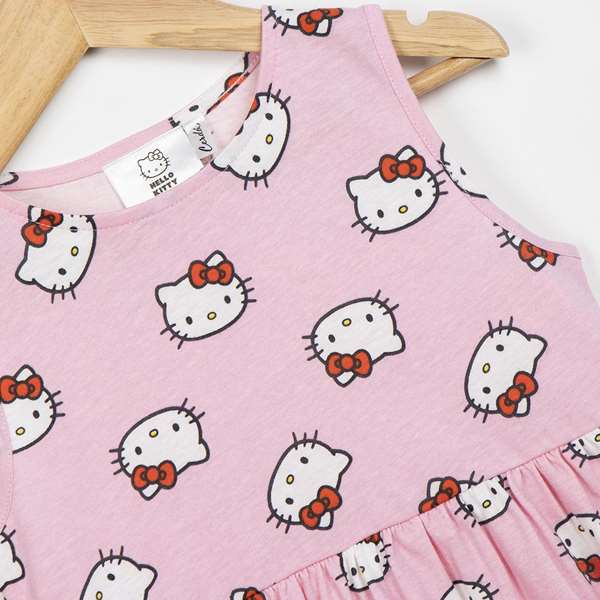 Cerdá Vestido Single Jersey Hello Kitty 10 Ans - Robe pour Fille en Jersey Licorne - Taille 10 Ans - Couleur Rose