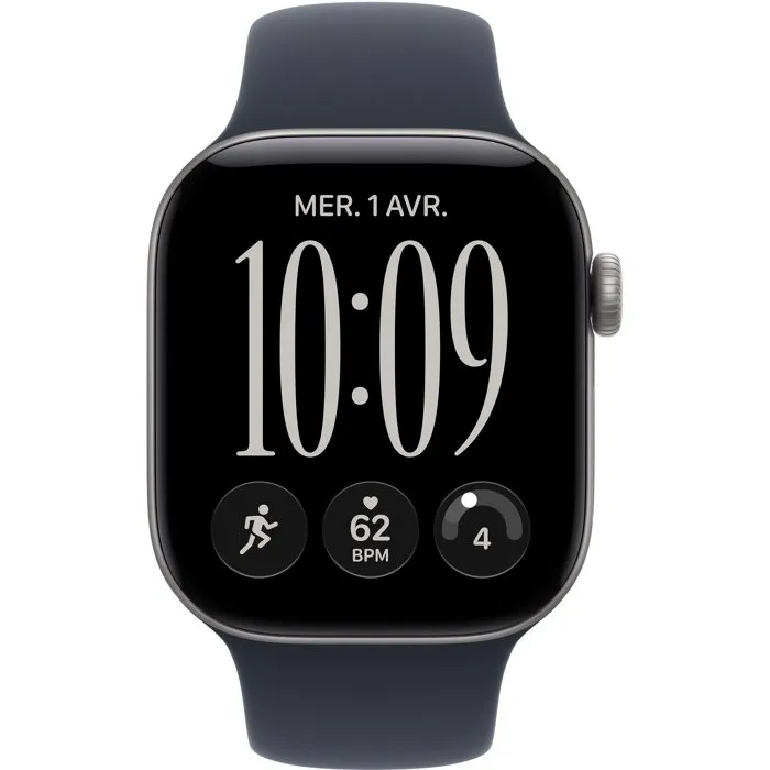 Apple Watch Series 12 GPS - 42mm - Boîtier Aluminium Space Grey - Bracelet Sport Bleu Marine M/L Apple Watch Series 12 GPS - 42mm - Boîtier Aluminium Space Grey - Bracelet Sport Bleu Marine M/L