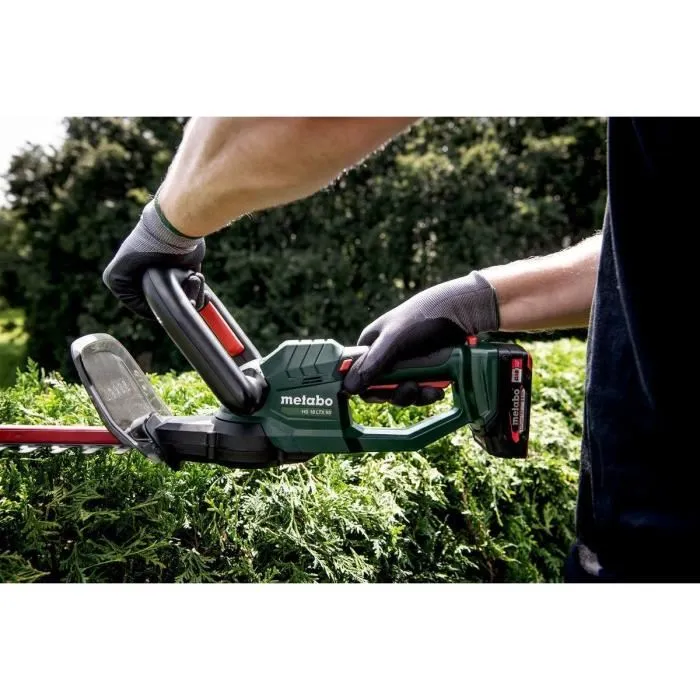 Metabo HS 18 LTX 65 Taille-haies sans fil 18V Batterie Lame 65 cm Laser et Diamant Coupe nette