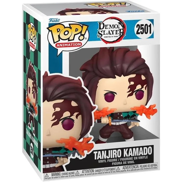 Funko Figurine Pop! Animation Demon Slayer Tanjiro n°2501 Funko Figurine Pop! Animation Demon Slayer Tanjiro n°2501