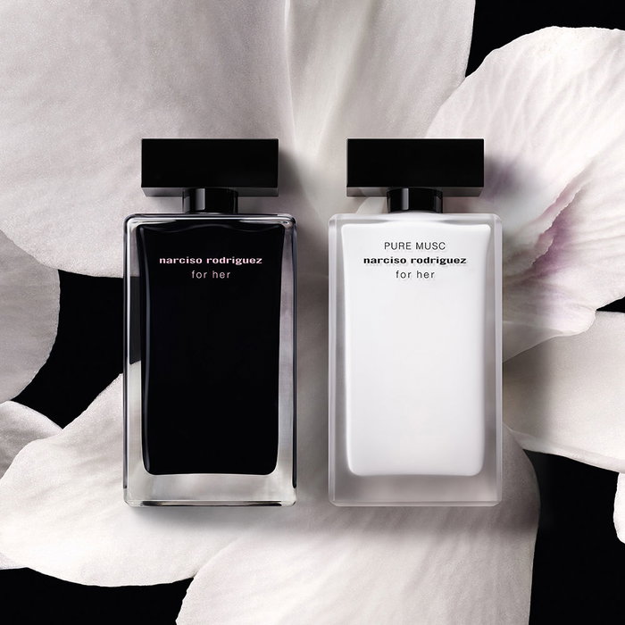 Narciso Rodriguez Pour Elle Étui Pure Musc Eau de Parfum 100 ml + Lait Corps 50 ml + 10 ml 3 pièces