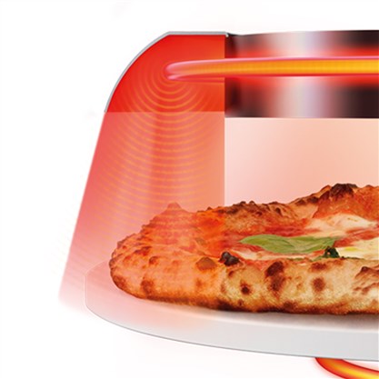 Sage SPZ820BSS4EEU1 Four à pizza Pizzaiolo - Four de compteur domestique atteignant 400°C, cuisson en 2 minutes, avec système Element iQ