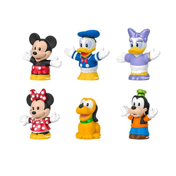 Mattel Figurine Little People Mickey et ses amis, Pack de 6 figurines