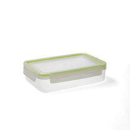 Recipiente Rectangular Hermético Plástic Greenery Quid 15x21,5x5,5 cm, 1,1 L