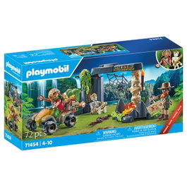 Playmobil 71454 Buscadores De Tesoros En La Jungla - Set d'aventure avec quad, carte au trésor, araignée et serpent - Jeu de construction de 4 ans et plus
