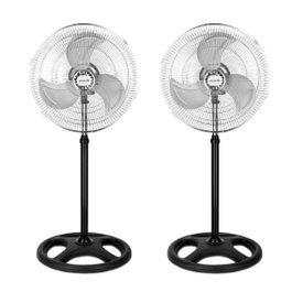 Thulos Pack de 2 Ventilateurs sur Pied 45 cm F18SF
