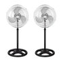 Thulos Pack de 2 Ventilateurs sur Pied 45 cm F18SF