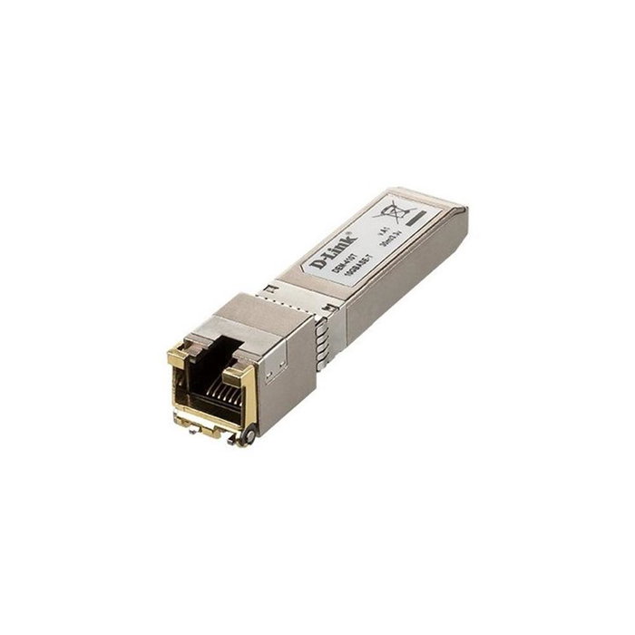 D-Link Modulo Transceptor DEM-410T SFP+ Cuivre RJ45 10 Gbit/s 30 m Or Argent D-Link Modulo Transceptor DEM-410T SFP+ Cuivre RJ45 10 Gbit/s 30 m Or Argent