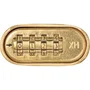 ABUS Cadenas à Combinaison 180IB/50 B/DFNLI - Corps Laiton Forgé, Anse Inox - Code Numérique 4 Chiffres - Résistant aux Intempéries