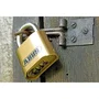 ABUS Cadenas à Combinaison 180IB/50 B/DFNLI - Corps Laiton Forgé, Anse Inox - Code Numérique 4 Chiffres - Résistant aux Intempéries