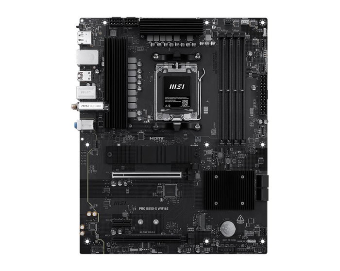 MSI PRO B850-S WIFI6E Carte Mère ATX pour AMD Ryzen AM5, DDR5, WiFi 6E, Bluetooth 5.3, 2.5G LAN