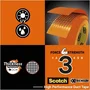 Scotch Toile de Réparation Universal High Visibility Orange 48mm x 25m
