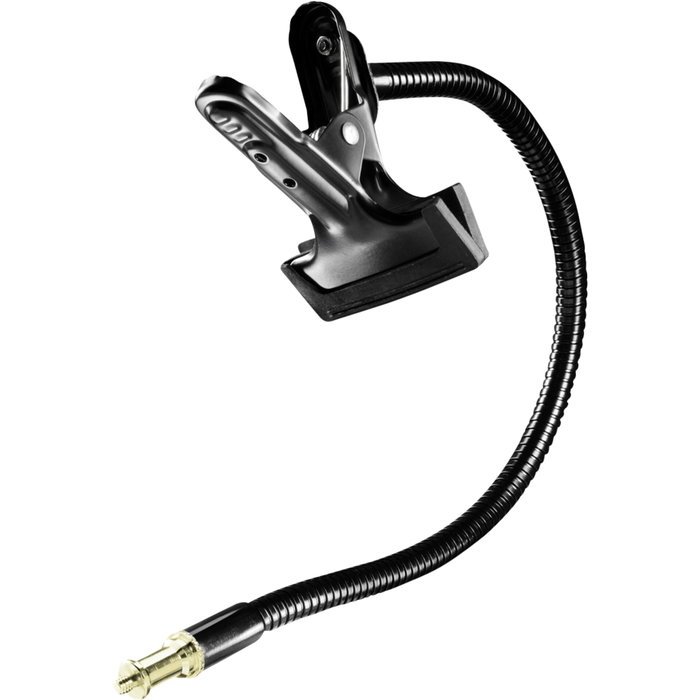 Walimex Gooseneck avec filetage 1/4 et pince Walimex Gooseneck avec filetage 1/4 et pince