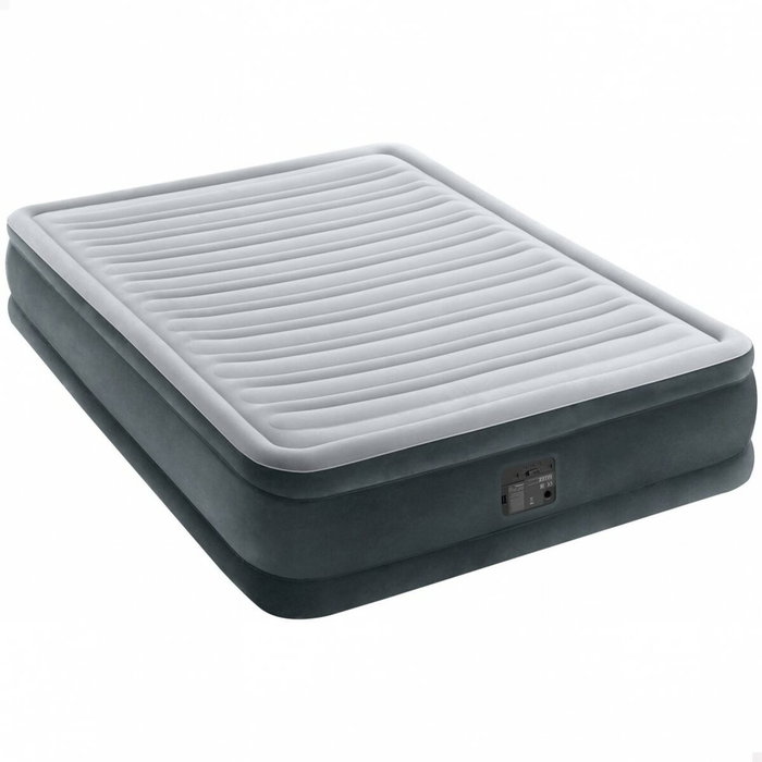 Intex Matelas gonflable Comfort Plus - 2 personnes - 150 x 200 cm - Gris