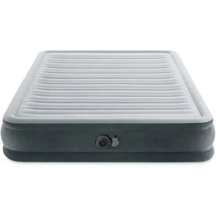 Intex - Matelas gonflable 2 personnes 150 x 200 cm, Fiber-Tech, gonfleur intégré