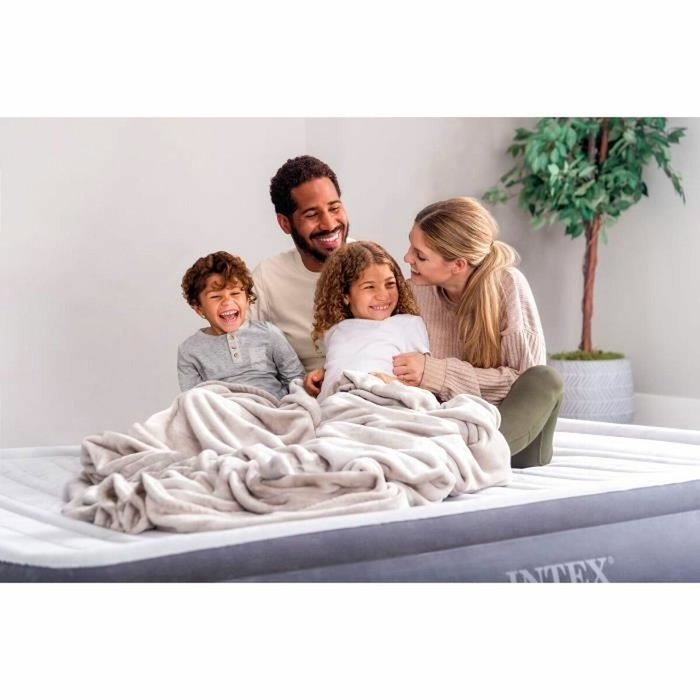 Intex Matelas gonflable Comfort Plus - 2 personnes - 150 x 200 cm - Gris
