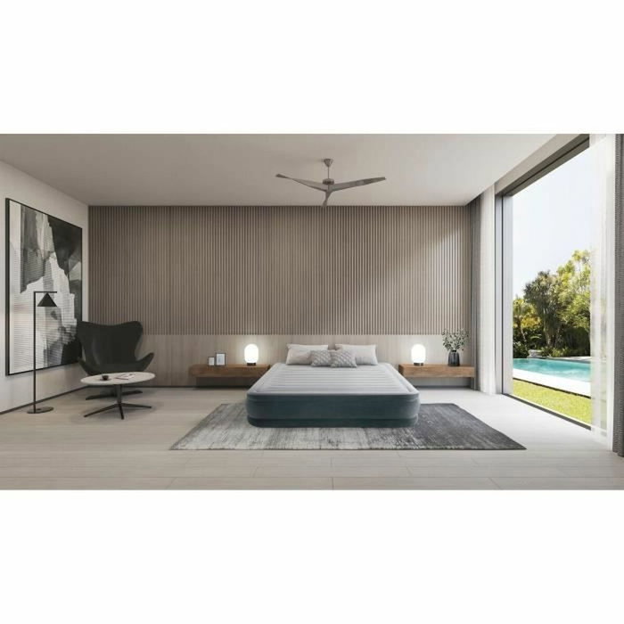 Intex Matelas gonflable Comfort Plus - 2 personnes - 150 x 200 cm - Gris