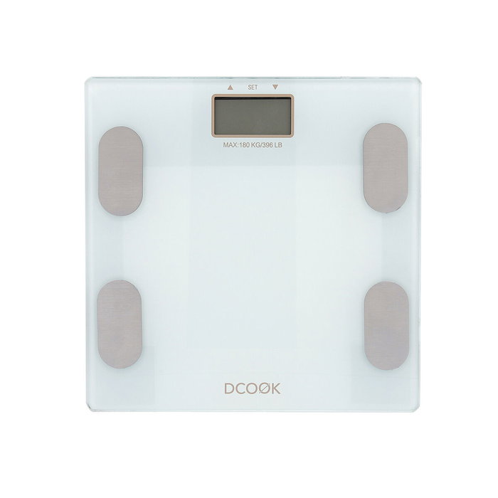 DCook Pèse-personne intelligent Gallery - Jusqu'à 180 kg - Analyse corporelle, 6 unités