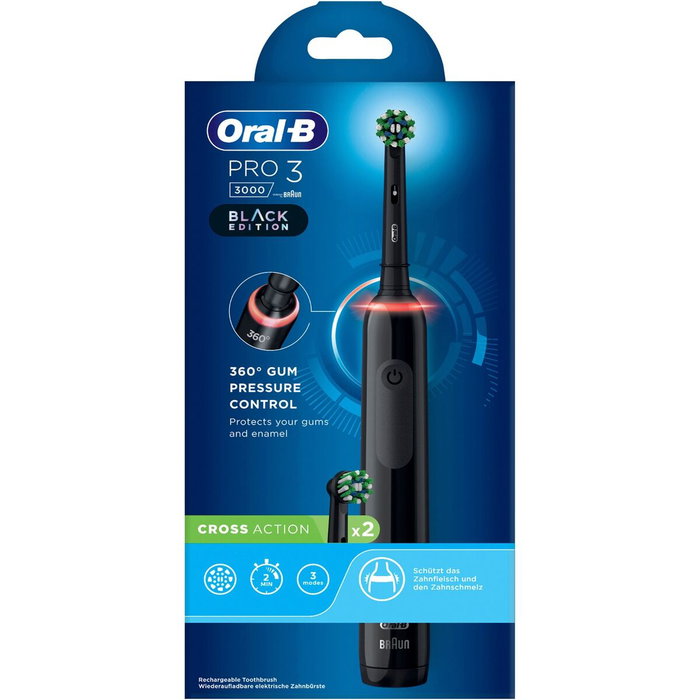 Oral-B Toothbrush Pro 3 3000 Cross Action Noir