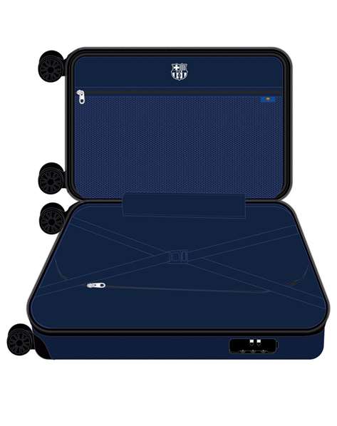 Safta Valise Cabine 20 Pouces F.C. Barcelona 34.5 x 55 x 20 cm, Recommandé à partir de 3 ans
