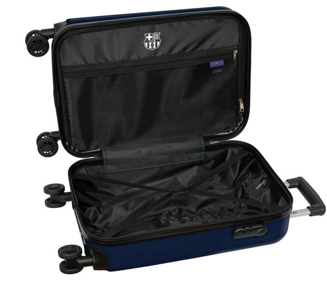 Safta Valise Cabine 20 Pouces F.C. Barcelona 34.5 x 55 x 20 cm, Recommandé à partir de 3 ans