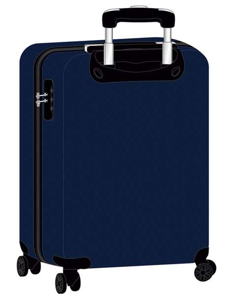 Safta Valise Cabine 20 Pouces F.C. Barcelona 34.5 x 55 x 20 cm, Recommandé à partir de 3 ans