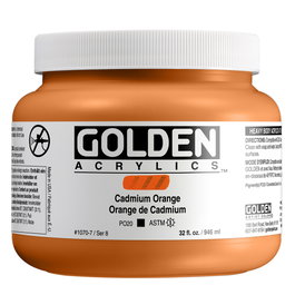 Golden Peinture Acrylique Heavy Body Orange Cadmium 946 ml