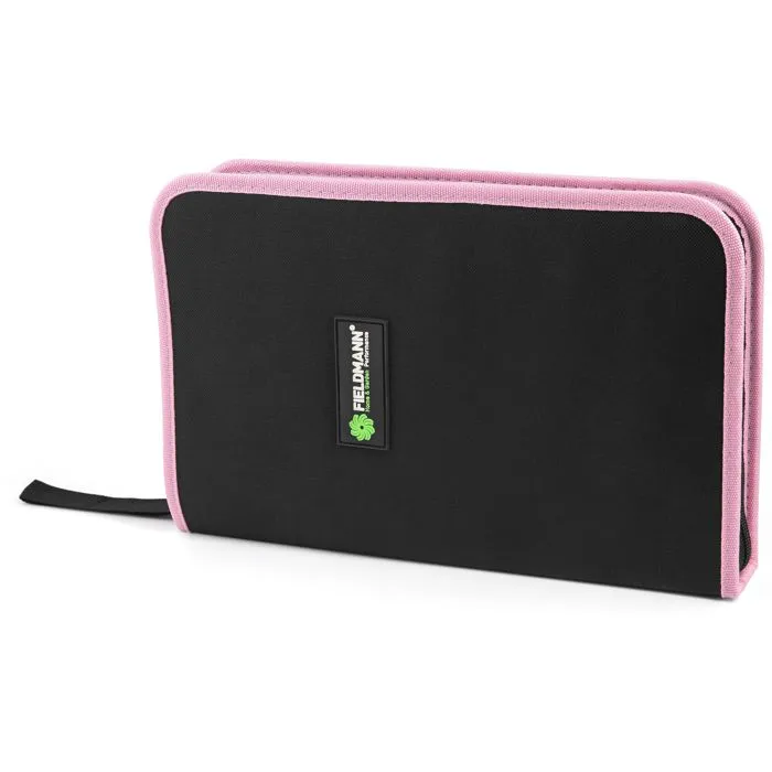 Fieldmann FDG 5016-71R Ensemble d'Outils de Bricolage 71 Pièces en Rose avec Poignées Ergonomiques pour Maison et Jardin