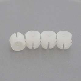 HERRAJES ALK Tuerca expansible de nilón blanc, filetage M6, pack de 100