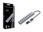 Conceptronic HUBBIES21G Hub USB 3.2 Gen 1 Gris 7 ports USB-A
