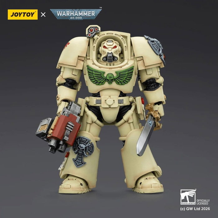 Joy Toy (CN) Warhammer 40,000 Dark Angels Deathwing Terminator avec épée de puissance et bolter de tempête