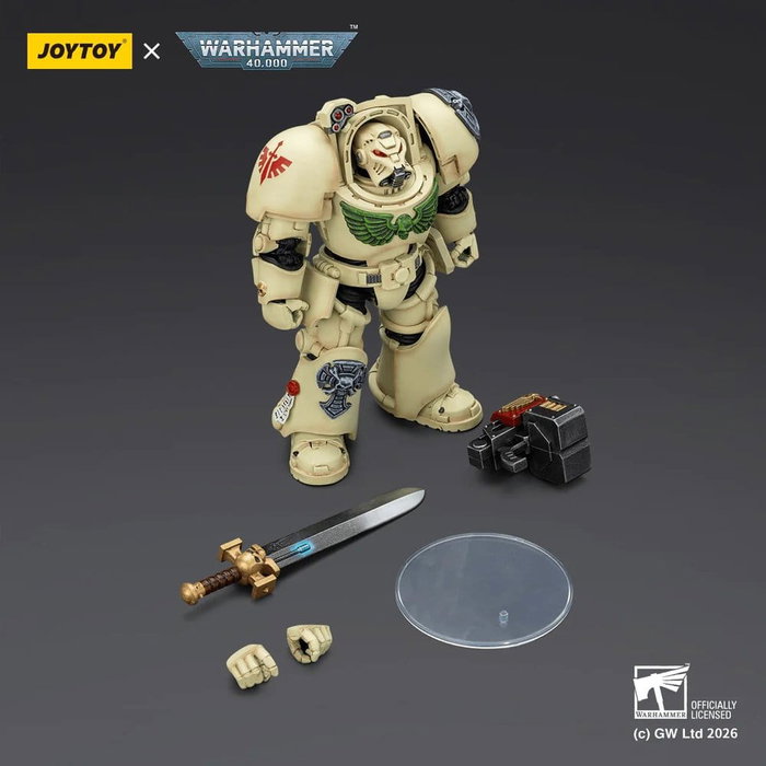 Joy Toy (CN) Warhammer 40,000 Dark Angels Deathwing Terminator avec épée de puissance et bolter de tempête