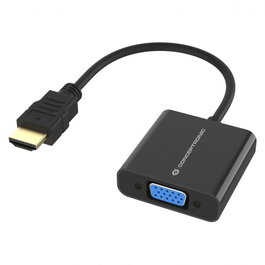 Conceptronic ABBY20B Adaptateur HDMI vers VGA 0.25 m Noir 1080p