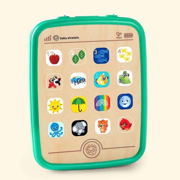 Hape Tablet de madera Magic Touch Curiosity, tablette tactile éducative en bois pour bébé 6 mois+, 19 x 14,7 x 2,6 cm, fonctionne avec piles Hape Tablet de madera Magic Touch Curiosity, tablette tactile éducative en bois pour bébé 6 mois+, 19 x 14,7 x 2,6 cm, fonctionne avec piles