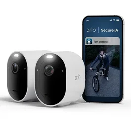 Arlo Pro 6 2K+ Kit de 2 caméras de surveillance extérieure avec vision nocturne